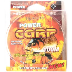 Лісочка для риболовлі мультиколор, DrAGON Power Carp, довжина 100м, перетин 0,40мм